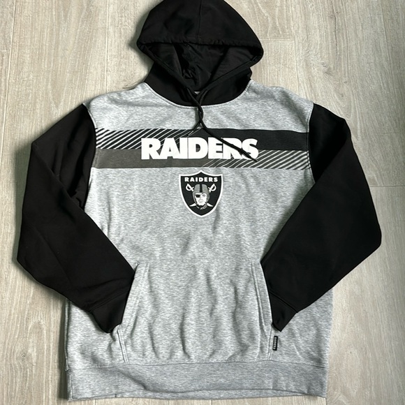 Team Apparel Other - Las Vegas Raiders Men’s NFL Team Apparel Grey and Black Hoodie size XL